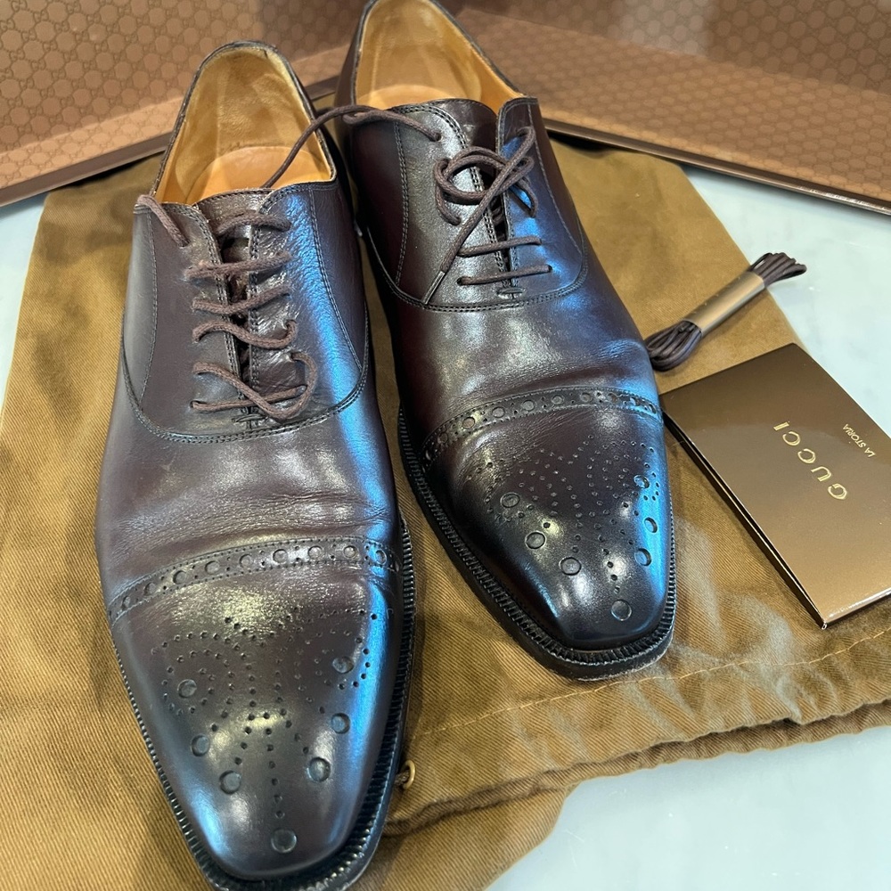 Gucci Vitello Anilux dress shoes (Rodeo Scuro)